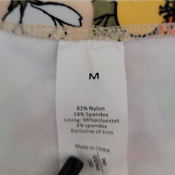 Retro Floral Halter High Waist Bikini Set Two Piece Bathing Suit Size M (6) - Picture 6 of 11